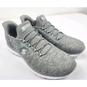 S Sport By Skechers Women's 8.5 M  Hands Free Slip On Sneakers Shoes Gray NEW